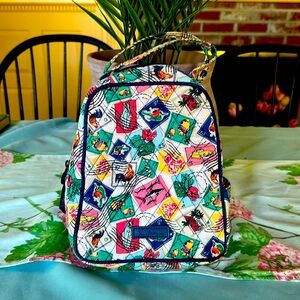 EUC Vera Bradley Cuban Stamps Lunch Box